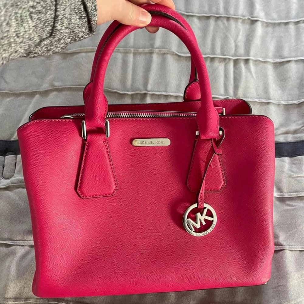 Genuine Authentic Pink Michael Kors Tote Bag Purse